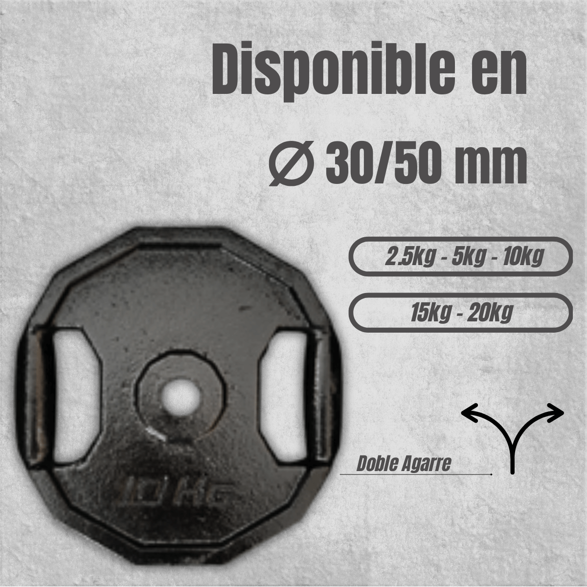 Discos Hexagonales Doble Agarre (Precio por Kg)